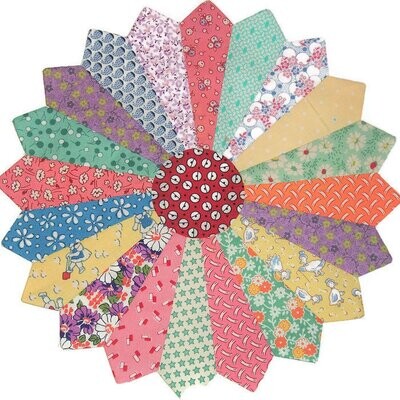 11&quot; Dresden Plate 1930&#39;s Reproduction quilt applique