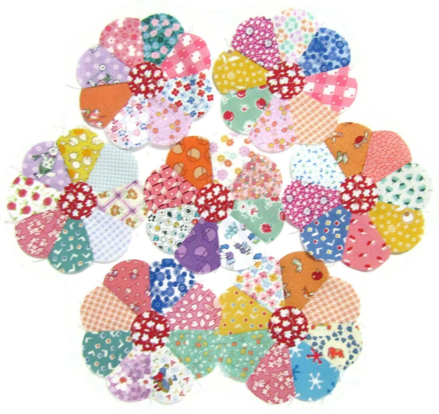 5&quot; Mini Dresden Plate 1930&#39;s Reproduction quilt applique