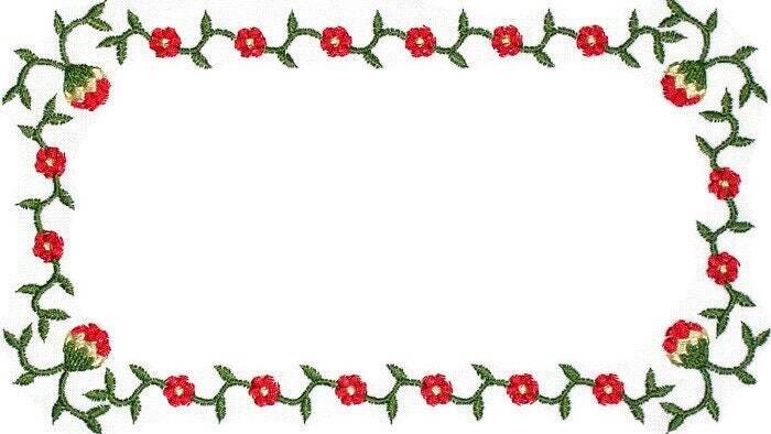 Whig Rose embroidered quilt label, to customize with your personal message