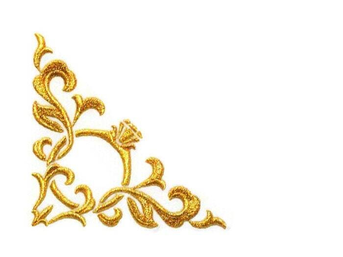 Ring filigree Embroidered quilt label to customize with your personal message