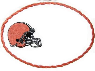 Football Helmet Embroidered Quilt label to customize with your personal message