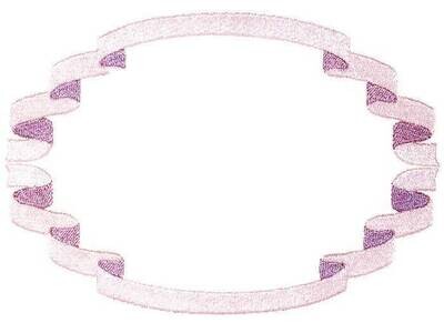Ribbon border embroidered quilt label to customize with your personal message