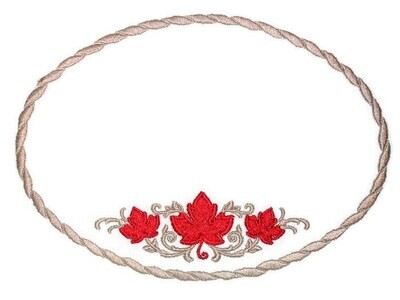 Canada Maple Leaf quilt label to customize with your personal message