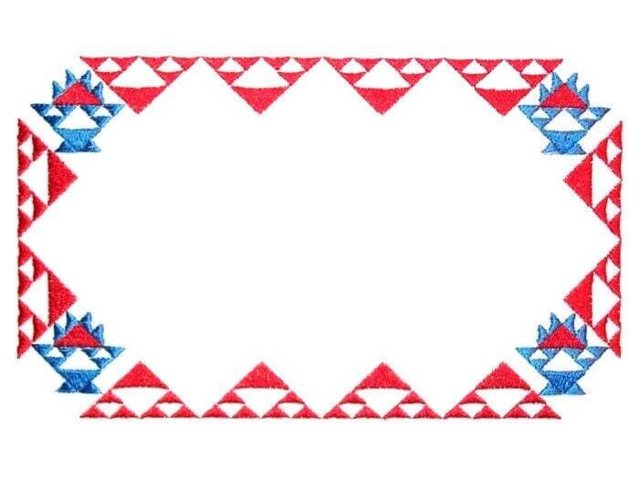 Amish baskets embroidered quilt label to customize with your personal message