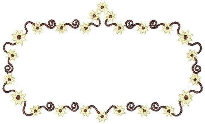 Stars and Swirls embroidered quilt label, to customize with your personal message