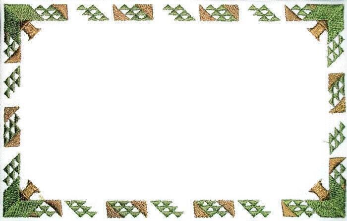 Evergreen Tree of Life embroidered quilt label, to customize with your personal message