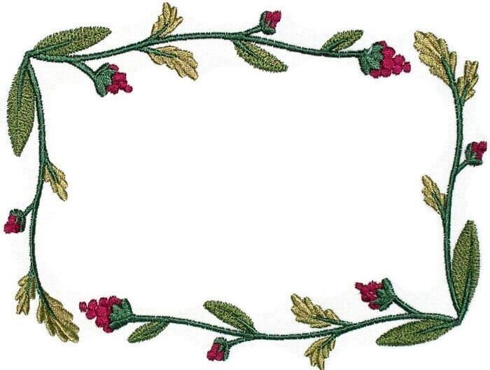 Raspberry embroidered quilt label to customize with a personalized message to record your quilts history.