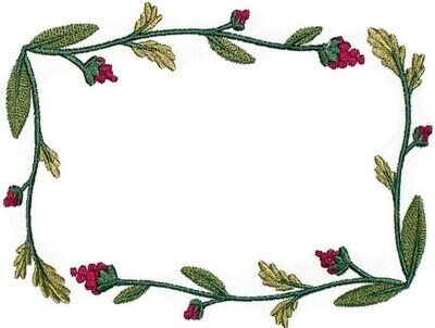 Raspberry embroidered quilt label to customize with a personalized message to record your quilts history.