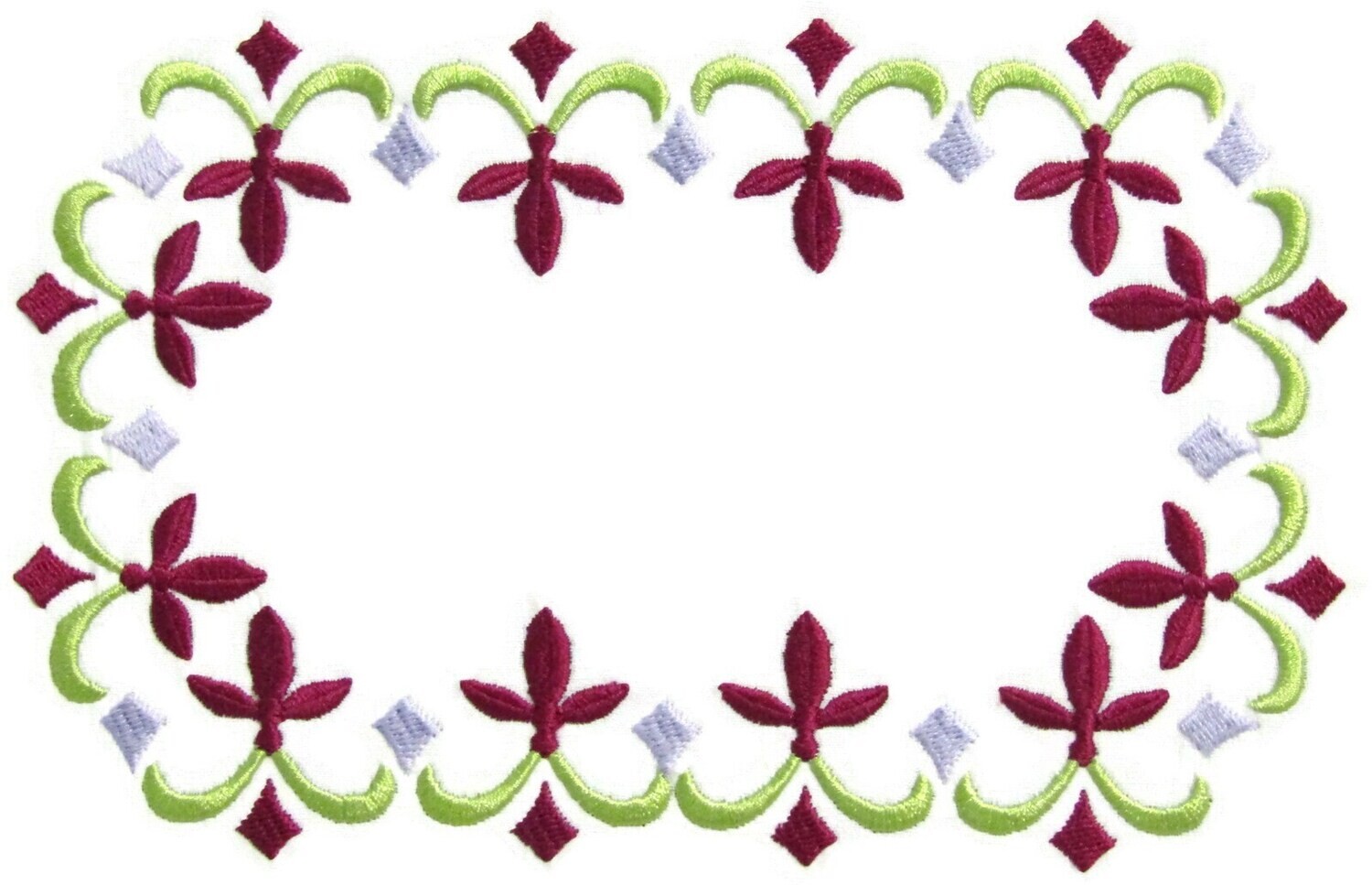 Fleur-de-Lis embroidered quilt label to customize with your personal message
