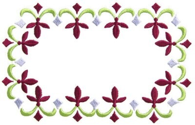 Fleur-de-Lis embroidered quilt label to customize with your personal message