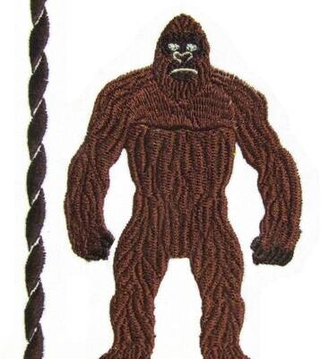 Bigfoot embroidered quilt label to customize with your personal message