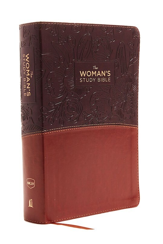 NKJV Woman's Study Bible, Fully Revised, Imitation Leather, Brown/Burgundy, Full-Color