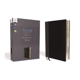 NASB Classic Reference Bible (Comfort Print)-Black Leathersoft