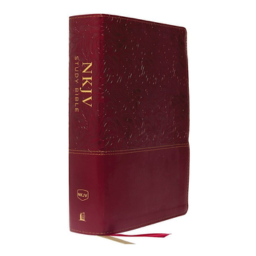 NKJV Study Bible (Full-Color) (Comfort Print)-Cranberry Leathersoft Indexed The Complete Resource For Studying God’s Word