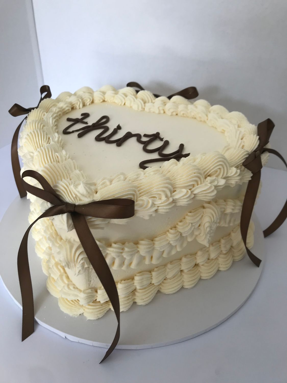 Heart cake with Bows