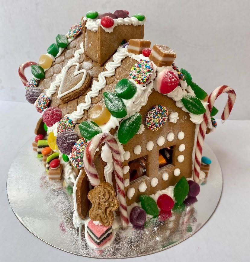 Large gingerbread house