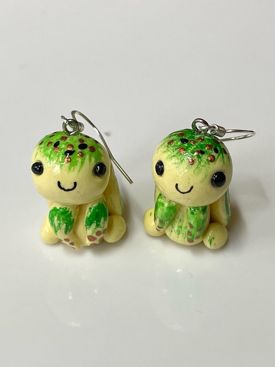 baby sea turtles sterling silver earrings