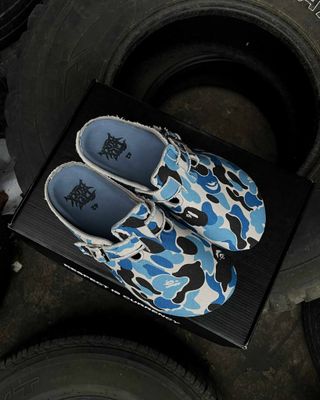 Clogs Blue Camo