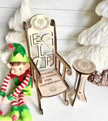 Personalized Christmas Elf Chair