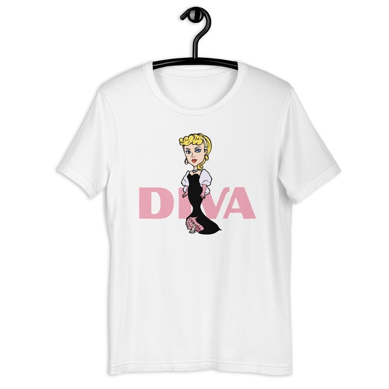 Cutie Girl Diva - Blonde Unisex T-shirt