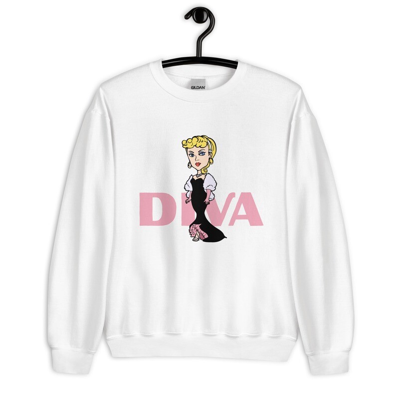 Cutie Girl Diva - Blonde Unisex Sweatshirt