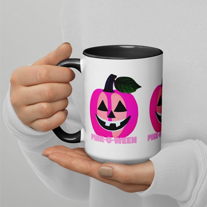 Pink-O-Ween 15oz Mug with Color Inside