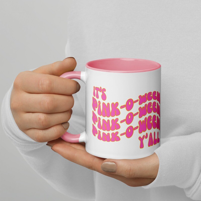 It's Pink-o-Ween Y'all 11oz Mug with Color Inside