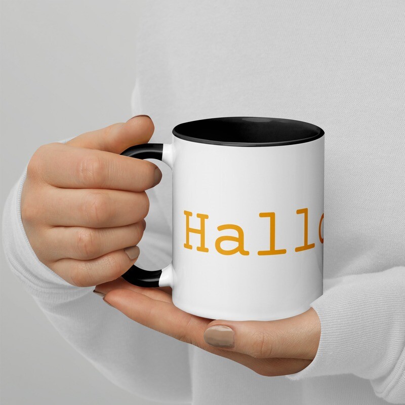 Orange Halloween Period 11oz Mug with Black Inside
