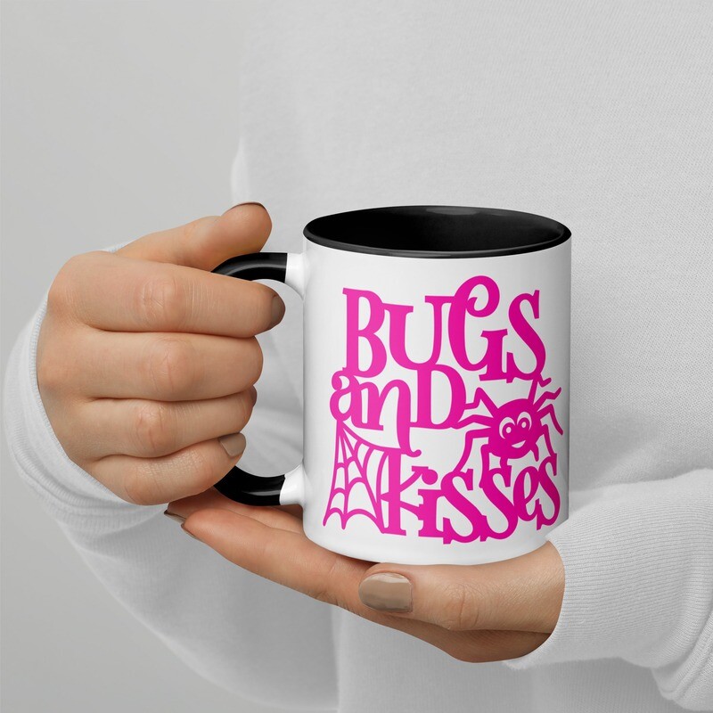 Bugs and Kisses 11oz Mug with Black Inside