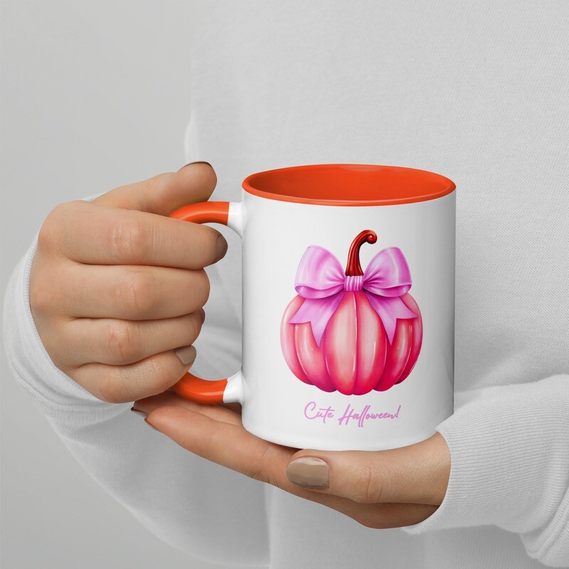 Cute Halloween 11oz Mug with Orange Inside