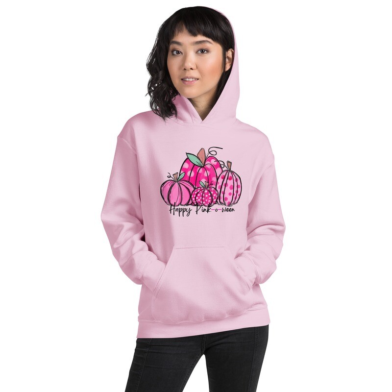 Happy Pink-o-ween Pumpkin Patch Unisex Hoodie
