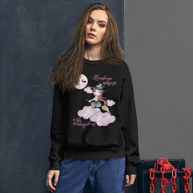 The Witching Hour Red Head Witch Unisex Sweatshirt