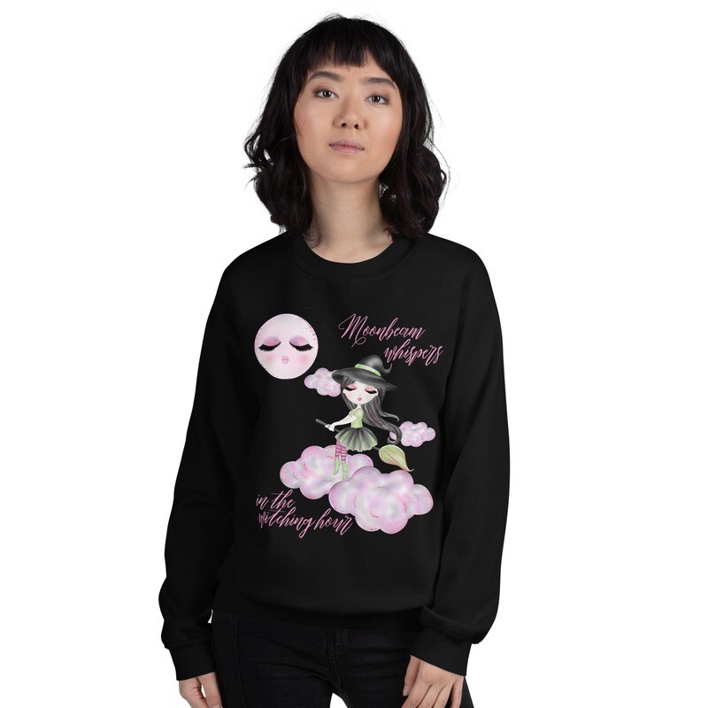 The Witching Hour Raven Hair Witch Unisex Sweatshirt