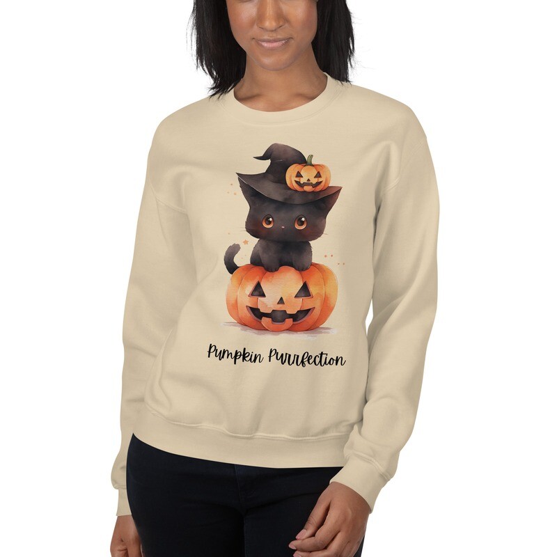 Pumpkin Purrfection Unisex Sweatshirt