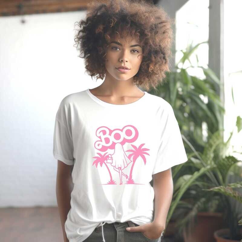 Pink Boo Ghost in Heels Men's Classic T-Shirt