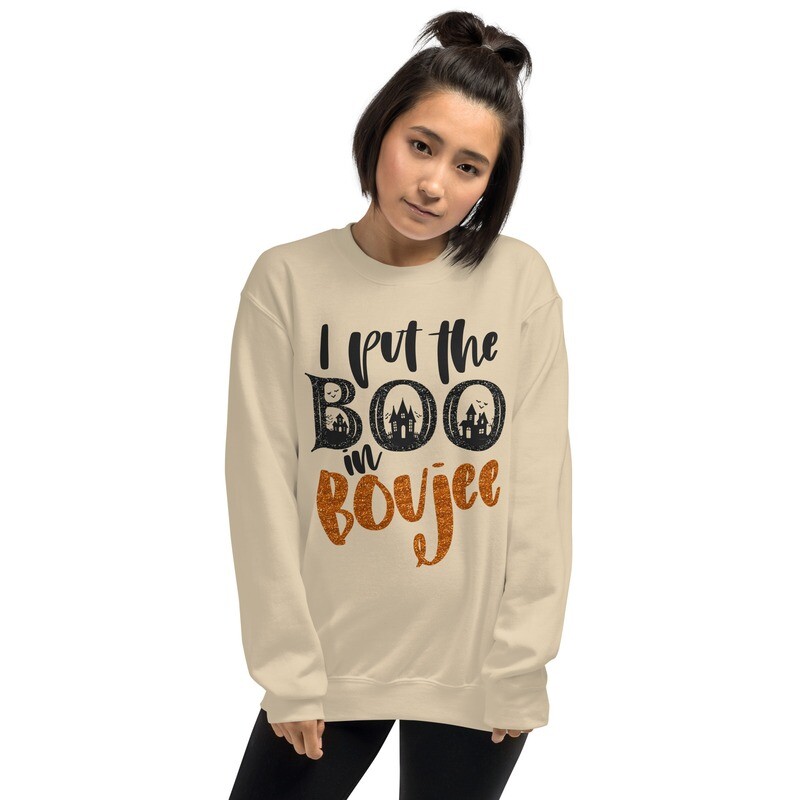 I Put the Boo in Boujee Unisex Sweatshirt
