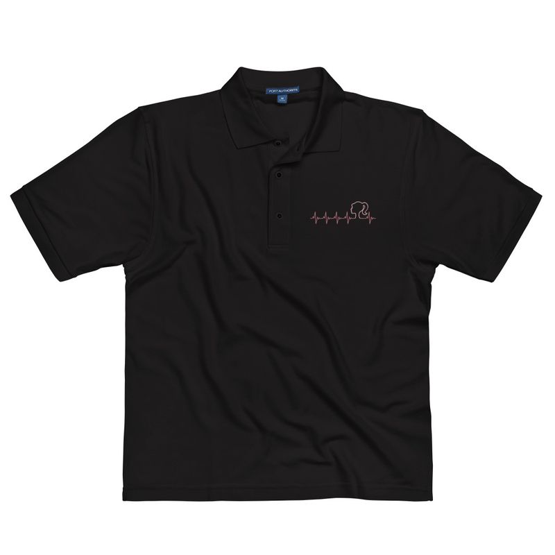 My Heartbeat Men's Premium Polo