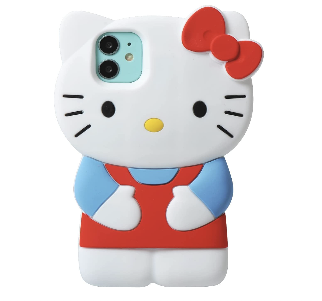 Cartoon Kitty Silicone Phone Case
