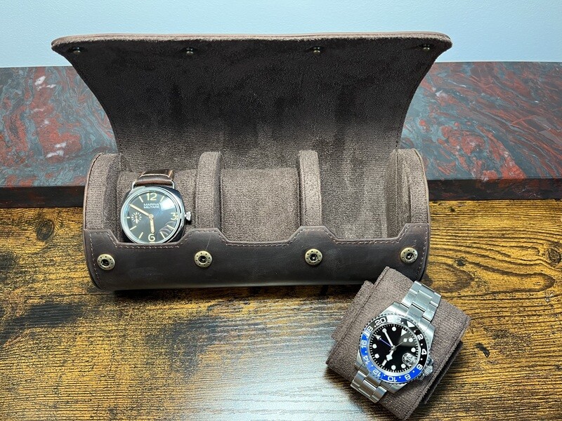 Leather Watch Travel Case