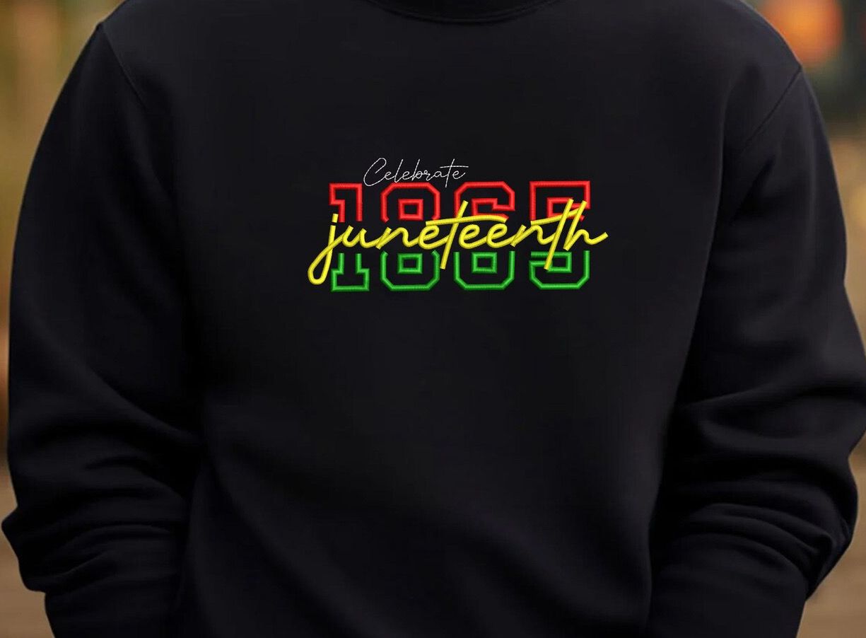Juneteenth Embroidery T-Shirt