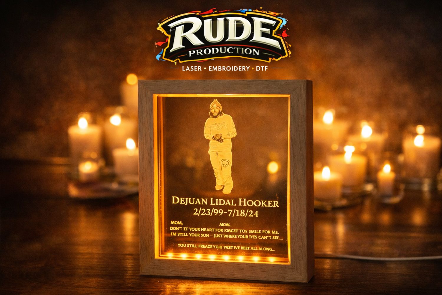 LED Personalized Picture Frame