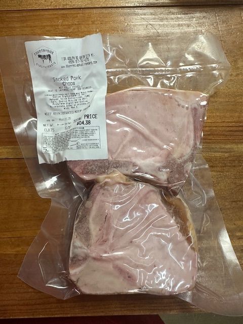 Smoked pork chops