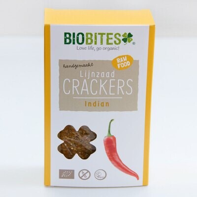 Biobites indian lijnzaad crackers