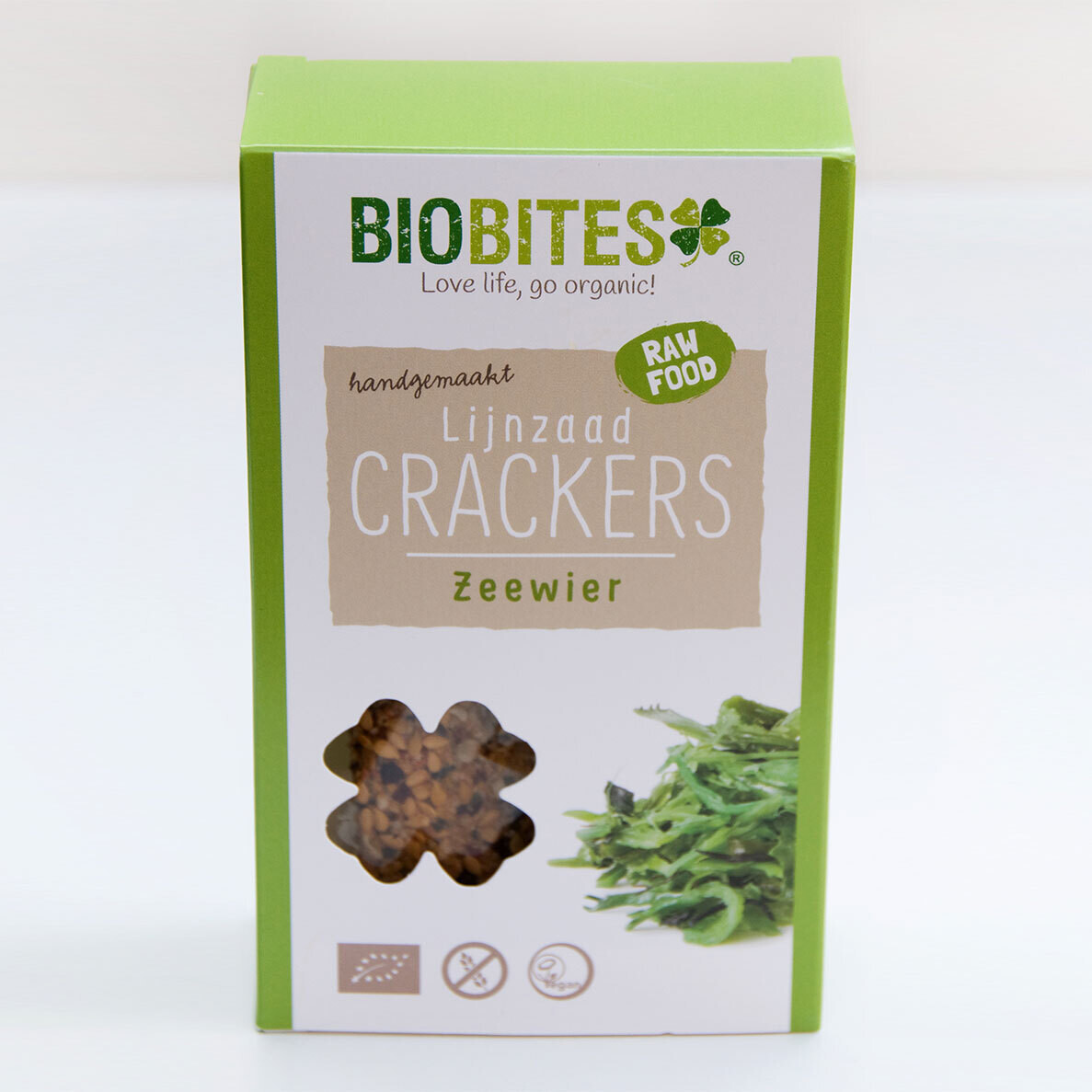 Biobites zeewier lijnzaad crackers