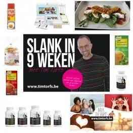 ONLINE Coaching: Slank in 9 weken met Tim Torfs dieetpakket ALL-IN met supplementen met 9 weken coaching: in België of Internationaal!