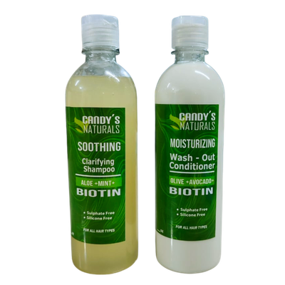 Clarifying Shampoo &amp; Conditioner Combo with Aloe + Mint + Biotin