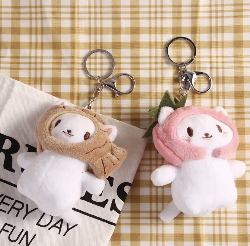 Taiyaki &amp; Strawberry Cat Plush