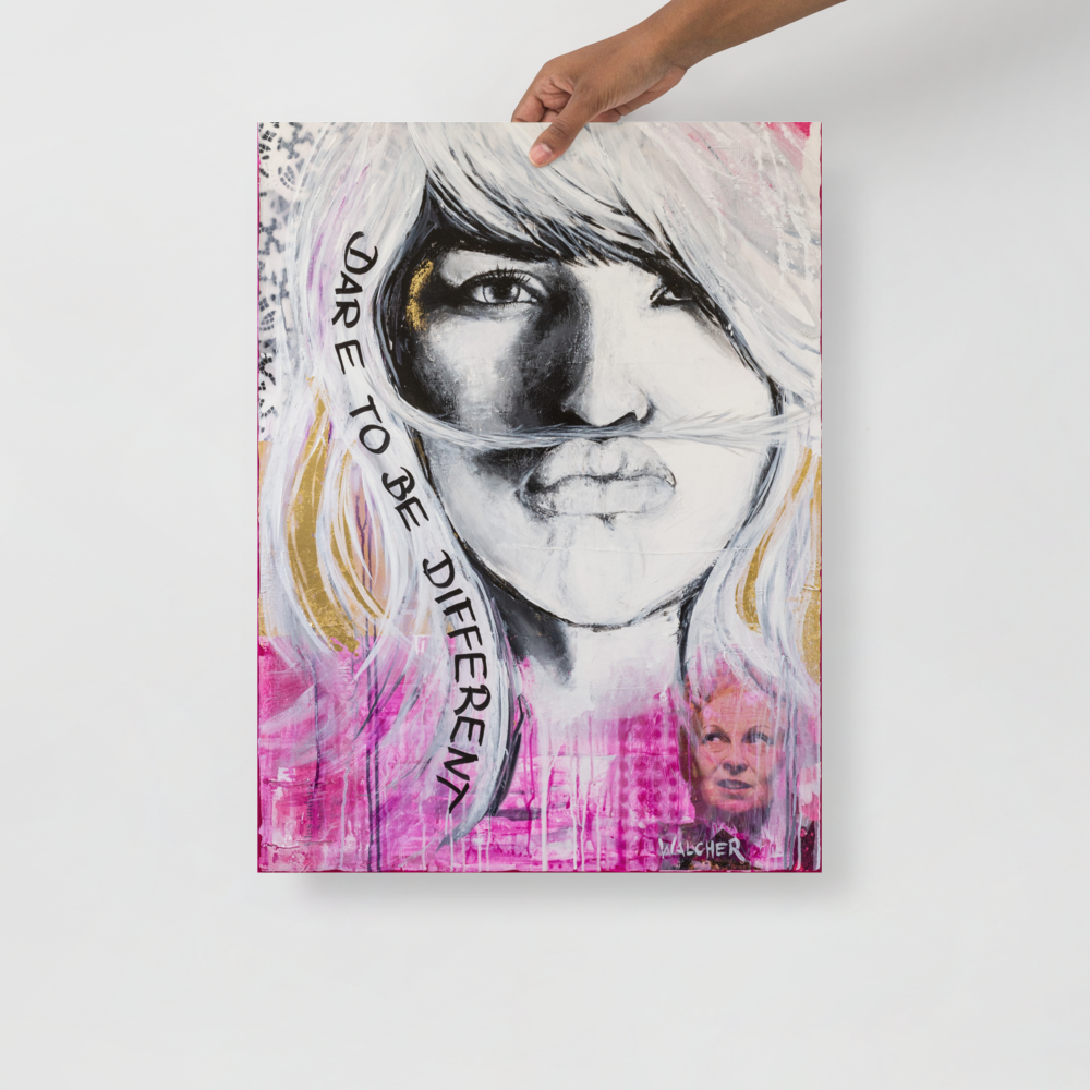 DARE TO BE DIFFERENT PRINT 46 x 61 cm