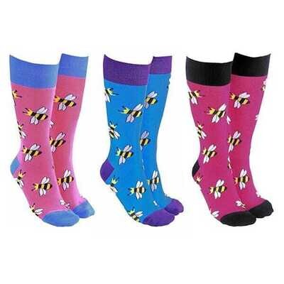 Bee SOCK SOCIETY Novelty Funky Ankle Socks One Size Fit All