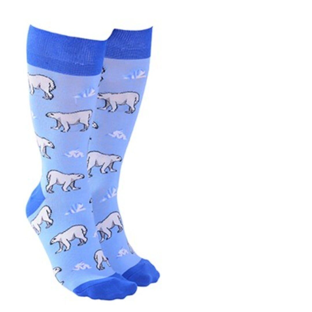 Polar Bear SOCK SOCIETY Novelty Funky Ankle Socks One Size Fit All